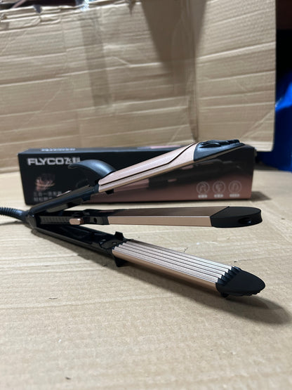 Flyco 3 In 1 Straightner, Curler And Crutcher