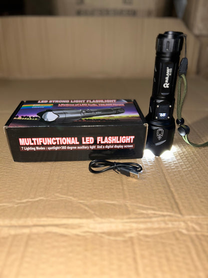 Multifunctional LED Flashlight with Power Bank